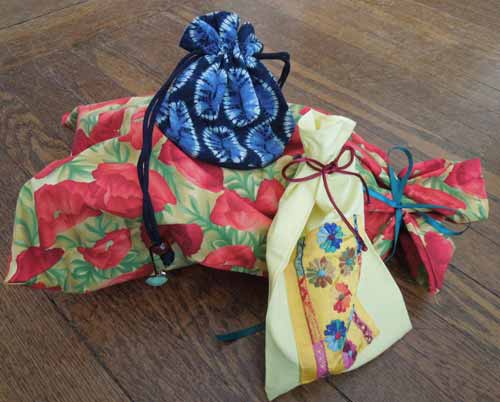Reusable bags alternative to gift wrap 