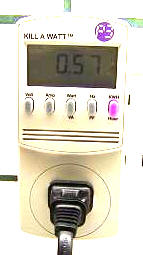 The Kill-A-Watt estimating energy use from an appliance. (Image: The-Gadgeteer.com)