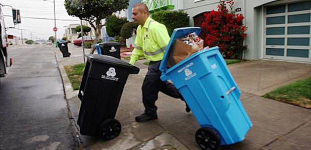 Image of recycling and composting in San Francisco
