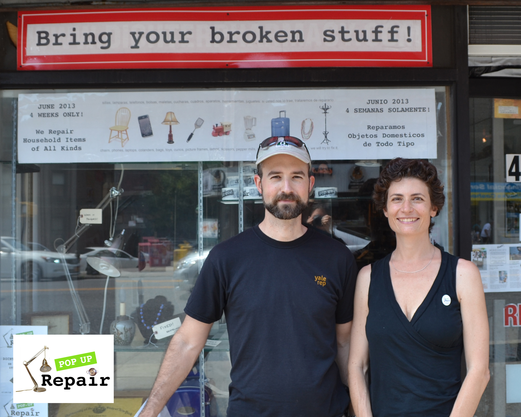 Pop Up Repair NYC Founder Sandra Goldmark and Michael Banta