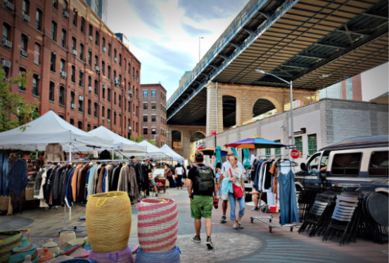 Flea Market In NYC's DUMBO