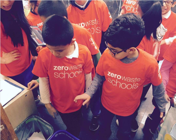 Students in a NYC Zero Waste School 