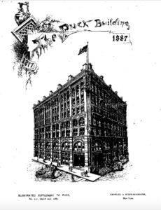 Puck Supplement 10th Anniversary 1887