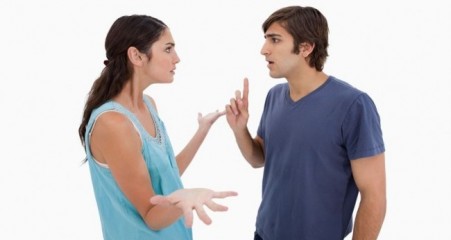 Fighting and disagreement with spouse