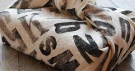 Replace single use wrapping paper with cloth bags