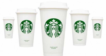 Starbucks non-disposable $1 plastic cups