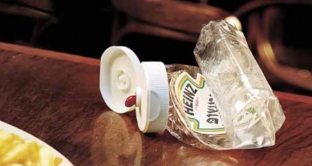 Ketchup Bottle Getting Last Drops