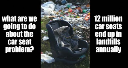 12 million child car seats wind up as waste in the U.S. each year (Image: WHTW / safetysquad.com)