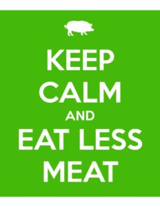 Keep calm and eat less meat